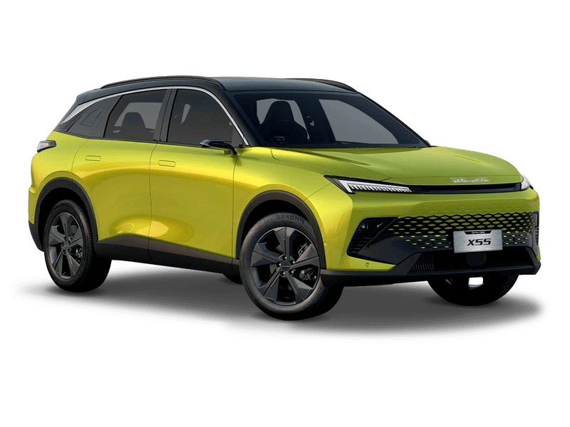 Купить BAIC X55 в Екатеринбурге - Жёлтый металлик с чёрной крышей